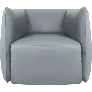 Egoitaliano Sessel Ludo Leder 80 x 68 x 80 cm Blau