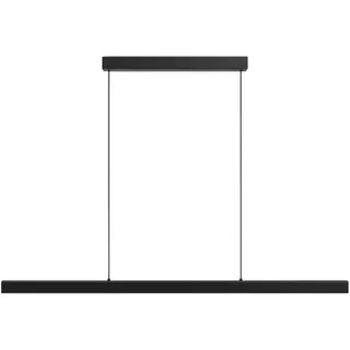 Moderne LED Esstisch Pendelleuchte, 3000K/4500K/6500K 10%–100% Farbtemperatur Linear Lampe Hängend, Dimmbar mit Fernbedienung Hängelampe für Küche, Wohnzimmer, Esszimmer, Schlafzimmer- Schwarz 150CM