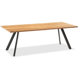 Niehoff Gartentisch 180 x 95 x 76 cm Teakfarben/Grau