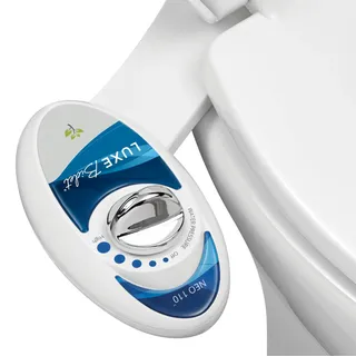 LUXE Bidet NEO 110 - Frischwasser nicht elektrischer Bidet-Aufsatz für WC-Sitz, einstellbarer Wasserdruck, Heckwaschanlage (blau)