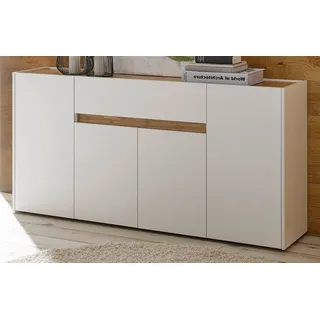 furn.design Sideboard 170 x 87 cm Weiß / Eiche