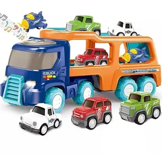 Autotransporter LKW mit Licht- und Soundeffekten, 33 cm