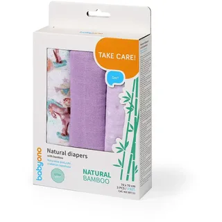 Babyono 70x70 Cm Bio-musselin 3 Einheiten - Purple - One Size