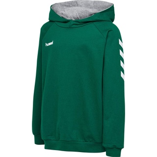 hummel Go Kids Cotton Hoodie Kapuzenpullover, Evergreen, 128