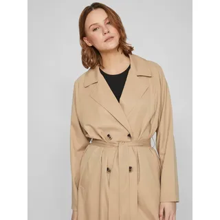 Vila Trenchcoat »VIJANCINE L/S LONG TRENCHCOAT - NOOS«, gelb