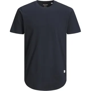 JACK & JONES Herren Rundhals T-Shirt JJENOA - Regular Fit Plussize XXL-8XL, Größe:3XL, Farbe:Navy Blazer 12184933