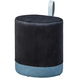 Interlink Hocker mit Stauraum 38 x 43 x 33 cm Blau/Schwarz