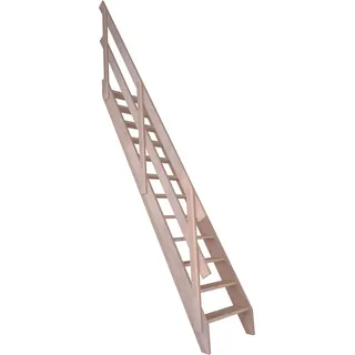 StarWood Treppe Buche 3000 Holzgeländer 2 Querleisten FSC®