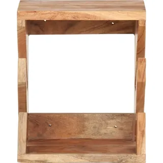 vidaXL Skateboard Wandhalter 25x20x30 cm Akazie Massivholz - Braun