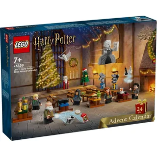 LEGO Harry Potter Adventskalender 2024, Hogwarts Fantasy-Spielzeuge für Kinder, Abenteuer-Spielset mit 7 Minifiguren und 16 Mini-Modellen, vorweihnachtliches Geschenk für Mädchen und Jungen 76438 - Bunt