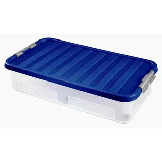 1 x Unterbettbox mit Rollen 40 l 80x40x18cm Schubfach bett Schublade mit Deckel