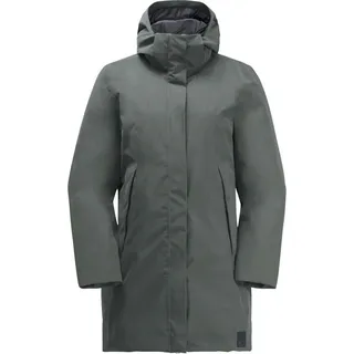 Jack Wolfskin Damen Salier Mantel (Größe XL, gruen)