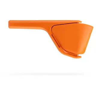 Dreamfarm FLUICER Orangenpresse, die kraftvolle, platzsparende Zitruspresse, manuell, leicht verstaubar Handpresse für Orangen, Zitronen und Limetten, spülmaschinenfest