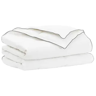vidaXL Bettdecke 155 x 200 cm 100% Baumwolle Weiß - Weiß