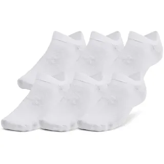 Under Armour Unisex UA Essential No Show 6pk, atmungsaktive Sportsocken, schnelltrocknende Socken mit integrierter Mittelfußstütze