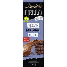 Lindt Hello Schokolade, Vegan, mit dunklen Keks-Stückchen, 100 g