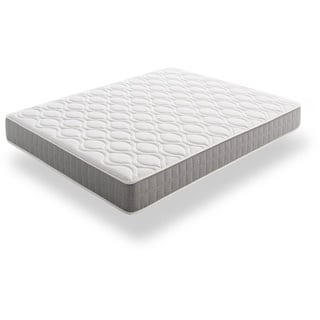 ECCOX - Viskoelastische Matratze Luxury Cool, Höhe 26 cm, HR-Zickzack-Naturkern mit hoher Dichte, durchgehende Polsterung aus ViscoGel + Supersoft + Strech, mittlere bis hohe Härte (200 x 200 cm)