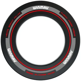 WINMAU Dartscheibe Schutzring – Advance Schwarz & Rot Dart Surround
