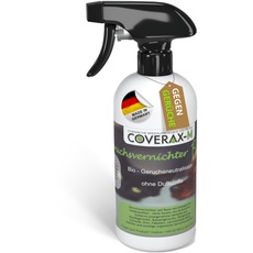 Coverax BIO Geruchsentferner I Enzymreiniger & Geruchsneutralisierer I Katzenurin, Hundeurin, strenge Gerüche entfernen auf Couch, Auto, Teppich I Geruchsneutralisierer Spray 500ml