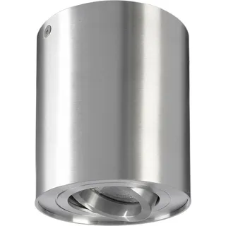 Schlichte Deko-Light Deckenaufbauleuchte Bengala GU10, alu gebürstet - Silber