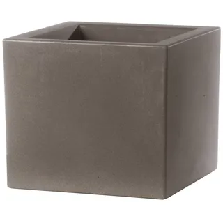 ECKIGER CAPPUCCINO BLUMENTOPF 30X30 CM H 30 MOD. SCHIO CUBO