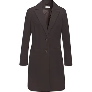 Kurzmantel LASCANA, Damen, Gr. 44, braun, Web, Obermaterial: 100% Polyester. Futter: 100% Polyester, unifarben, figurumspielend kniefrei, Mäntel Kurzmantel, im klassischen Design, Damenmantel, Blazermantel, casual-chic