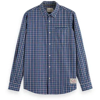 Scotch & Soda 174533 Langarmhemd - Blue Red Check - L