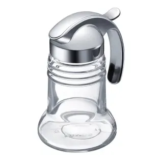 WESTMARK Paris-Chrome Sahnespender, Material: Kunststoff, Glas, Volumen: 150 ml