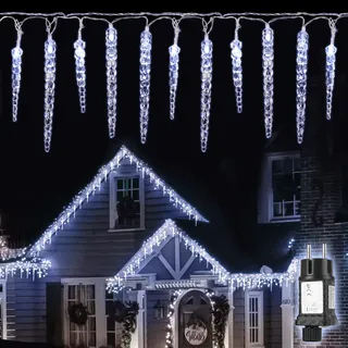 salcar LED-Lichterkette 10 m Kaltweiß