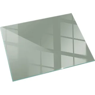 Farbe Grau-Grün – Glasbodenplatte für – Kaminofen – Kaminplatte Glas – Schutzglas – Funkenschutzplatte –Glasbodenplatte Feuerfeste – Hitzeschutzplatte – Bodenschutz aus Glas – 60x40 cm