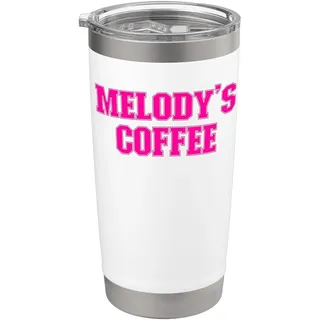 Melody's Coffee Melody Name Personalisiert Doppelwandiger Edelstahl-Thermobecher