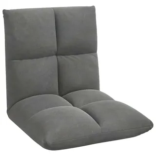 vidaXL Bodenstuhl Dunkelgrau 50 x 61 x 57 cm Samt - Grau
