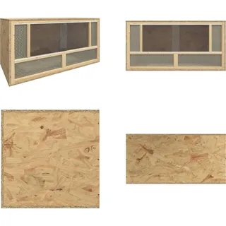vidaXL Terrarium Holzwerkstoff 80x40x40 cm - Terrarium - Terrarien - Glasterrarium - Terrariumgefäß