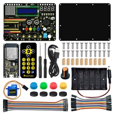 KEYESTUDIO Inventor Starter Kit for Arduino ESP32, Hardware Comes Pre-Connected, Easy to Get Started Coding and Electronics, 15 Modules, 30 Projects(with ESP32)