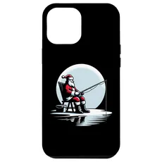 Hülle für iPhone 12 Pro Max Santa Fishing Christmas Fisherman Fisher Fisher Fishing Herren