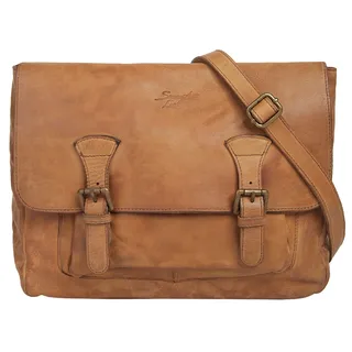Samantha look Satchel Leder Braun