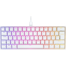 Bild von K65 RGB MINI 60% Mechanische Gaming-Tastatur (Anpassbare RGB-Beleuchtung einzelner - Tastatur Gaming USB Deutsch Weiß