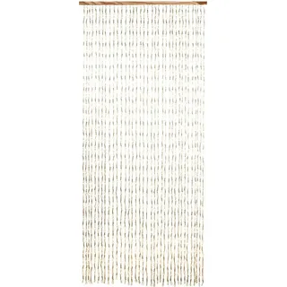Türvorhang LOCKER "CIRCLES", beige (natur), B:90cm H:200cm, Obermaterial: 100% Papier, Gardinen, Türvorhang