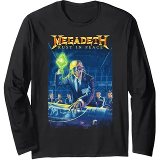 Megadeth - Rust in Peace Langarmshirt, Unisex für Erwachsene, Schwarz, L