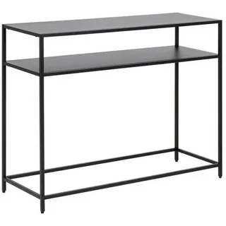 Konsolentisch , Schwarz , Metall , 100x79x35 cm , Reach , Wohnzimmer, Wohnzimmertische, Konsolentische