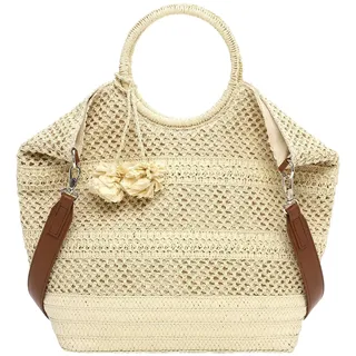 TAMARIS Kassandra Shopper Papierstroh Beige