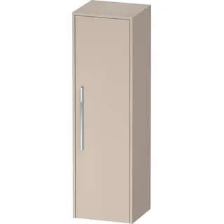 Duravit D-Code Halbhochschrank, eine Tür mit Anschlag rechts, 400x360x1320mm, mit Griff, DC1338R10910000, Farbe: Korpus Taupe Matt, Griff Chrom Hochglanz