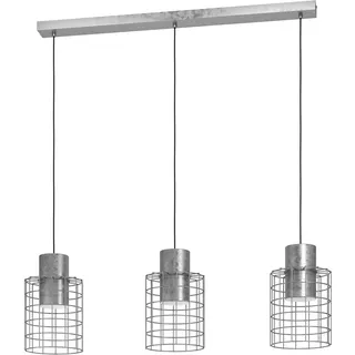 EGLO Milligan 3-flg. 20 cm rund silber, weiß