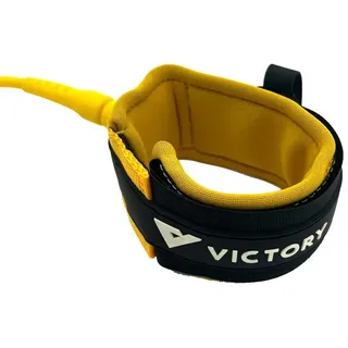Victory 8 ́ Pro 7mm Stainless Steel Double Swivel Surfleash - Matt Yellow - One Size
