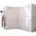 Drehtürenschrank Malta 30 x 185 x 54 cm Weiß