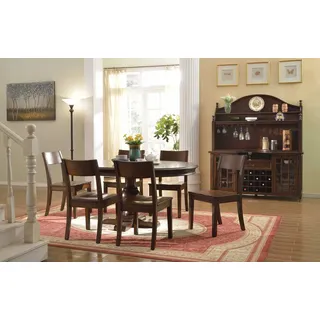 Anrichte Schrank Buffet Vitrine Vitrinenschrank Küchenbüfett Landhaus Regal neu - Braun