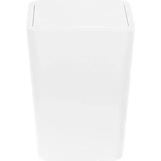 Abfalltrennungssystem - Mülleimer mit Push-Deckel - 9 L Volumen - 3er-Set - PP-Kunststoff - Für Küche, Bad, Toilette - Weiß - Weiß