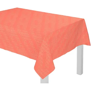 Tischdecke ADAM "Argentinian Criolla Light" Gr. 5, orange (karotte), B:145cm L:190cm, Bio-Baumwolle, Tischdecken, Tischdecke, aus 100% Bio-Baumwolle