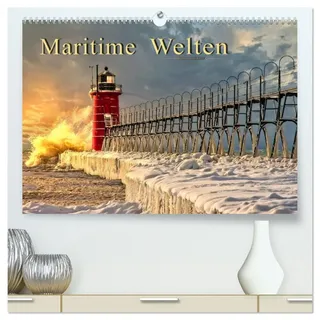 Maritime Welten (hochwertiger Premium Wandkalender 2026 DIN A2 quer), Kunstdruck in Hochglanz: Bezaubernde Bilder wecken die Sehnsucht nach fernen ... Stränden und maritimem Leben. (CALVENDO Orte)