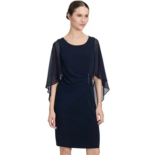 Vera Mont Cocktailkleid mit Raffung Blau 42